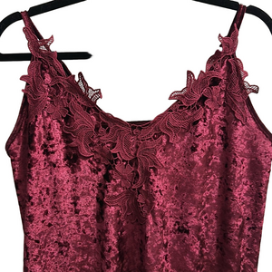 Crushed velvet tank top M